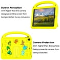 thumbnail image 5 of Allytechgroup Kids Case for iPad 7th Generation 10.2 inch, with Shoulder Strap/Handle/Kickstand Cute Cartoon 3D DIY Kawaii Soft EVA Shockproof Stand Lightweight Cover for iPad 10.2 inch 2019, Yellow, 5 of 9