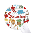 thumbnail image 1 of Switzerland Landscape National Flag Mouse Pad Comfortable Game Office Mat, 1 of 2