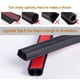 thumbnail image 2 of Cinta selladora para puertas de coche CloudBuyer, universal, en forma de B, 5 m, negra, 2 of 8