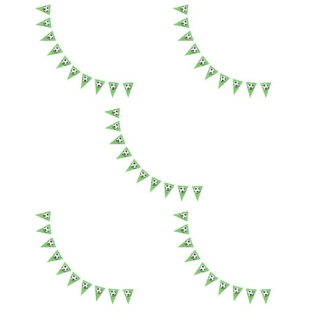 5 PCS Football Decorations Bunting Business Supplies