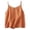 Orange, variant on Women's V Neck Sheer Chiffon Cami Spaghetti Strap Loose Fit Layering Tank Top Casual Summer,XXL