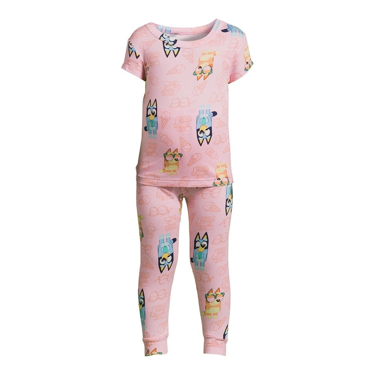 Character Toddler Girl Viscose 2 Piece Pajama Set Size 12M 5T Walmart