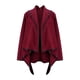 thumbnail image 4 of Moda Mujer Camiseta de manga larga Otoño Frente abierto Prendas de abrigo sueltas Botón Blusa sólida Abrigo Tops Fridja po5088, 4 of 7