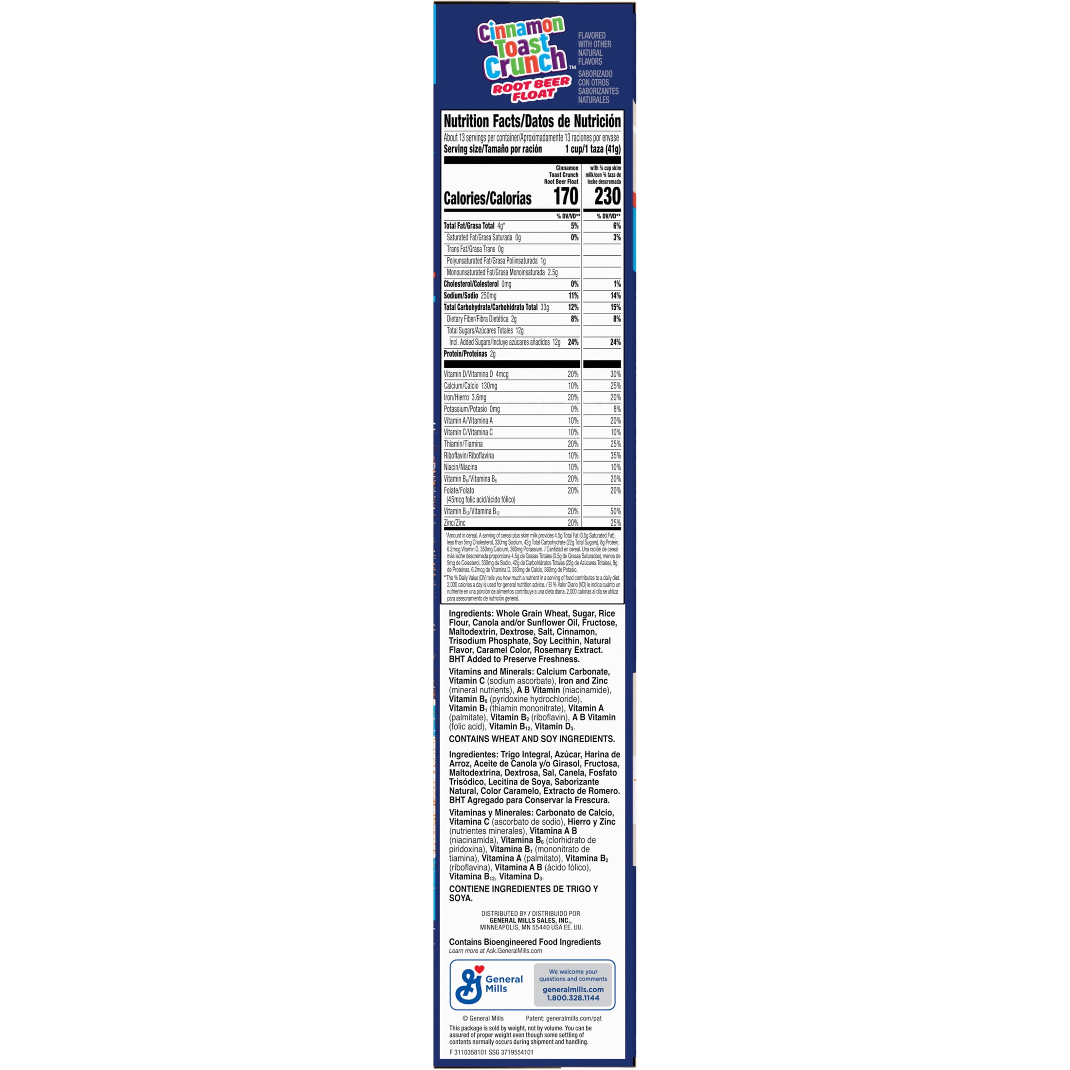 Cinnamon Toast Crunch Cereal, Root Beer Float Flavored, Limited Edition, 18.8 oz