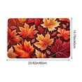 thumbnail image 5 of syligr Maple Leave Fall Rugs for Outdoor Front Door, Halloween Doormat for Indoor Entryway Kitchen, Autumn Harvest Welcome Floor Mat for Home, Thanksgiving Non-Slip Mat, 16x24 Inch, 5 of 5