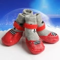 thumbnail image 4 of Visland 4Pcs/Set Dog Cat Boots Shoes Socks with Adjustable Waterproof Breathable and Anti-Slip Sole All Weather Protect Paws, 4 of 8