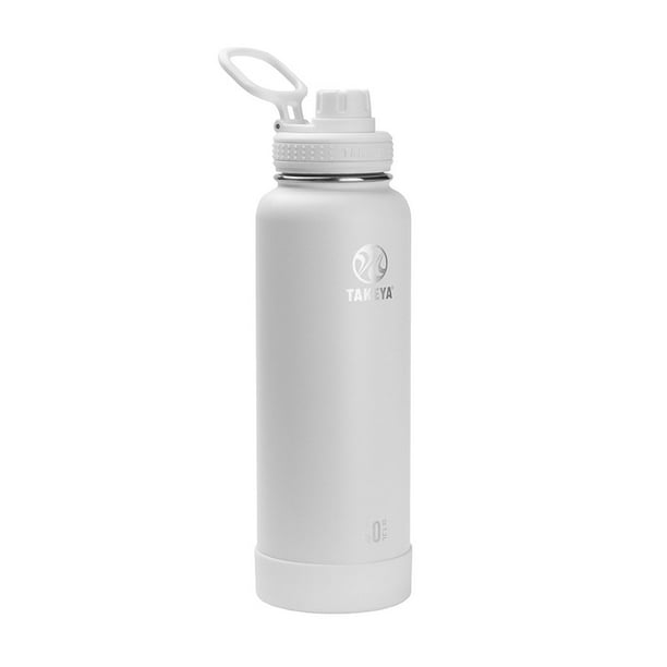 TAKEYA Actives 40 oz Vacuum Insulated Stainless Steel Water Bottle with Spout Lid, Premium Quality, Arctic