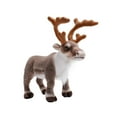 thumbnail image 2 of Simulation Reindeer Plush Toy Decoration Figure Stuffed Animal Model Deer Gift Cute for Birthday Living Room Desktop Kids 42cm, 2 of 6