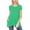 Green, variant on Women's Casual Short Sleeve Relaxed Fit Round Neck Side Pockets Tunic Top