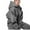 Gray, variant on IROINNID Tracksuit For Women 2 Pieces Set Solid Hooded Long Sleeved Sweatshirts Casual Long Sleeved Round Neck Shirt/shirt Set Jogging Suit,Khaki