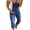 Dark Blue, variant on Sunisery Women Casual Stretch Adjustable Denim Bib Pants Baggy Overall Plus Size Wide Leg Jeans Jumpsuits