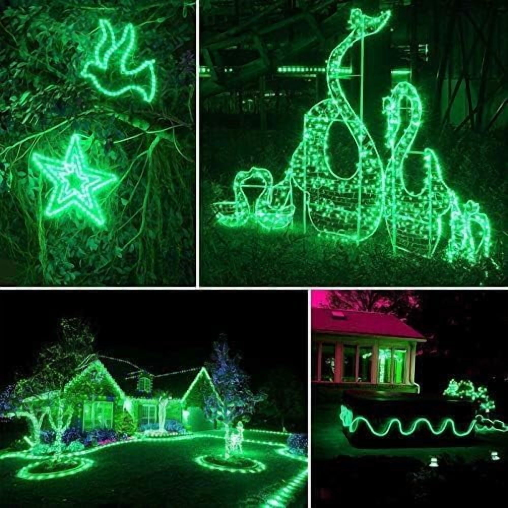 Rope String Lights, 32M/105ft 300LED Waterproof 8 Mode/Remote Battery Christmas Lights,Battery Powered String Lights Outdoor Indoor for Christmas Decorations
