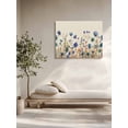 thumbnail image 5 of Blue Teal Spring Floral Wall Art for Living Room,Canvas Picture Wall Decor for Bathroom Bedroom,Watercolor Botanical Summer Flowers Painting Artwork for Office Hallway Dining Room Decor 16"x20", 5 of 8