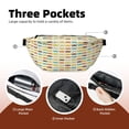 thumbnail image 4 of Naloa Colorful Mustache Print Running Belts for Men Women,Running Fanny Pack with 2-Zipper Pockets,Waterproof Waist Pack for Travel Hiking Running Outdoor Sports, 4 of 8