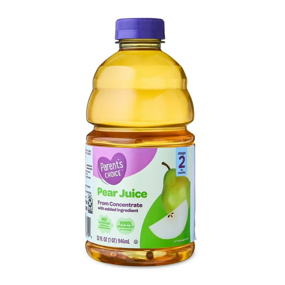 Parent's Choice Pear Juice from Concentrate, Stage 2, 32 fl oz