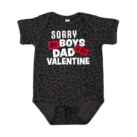 

Inktastic Sorry Boys My Dad is My Valentine Gift Baby Girl Bodysuit