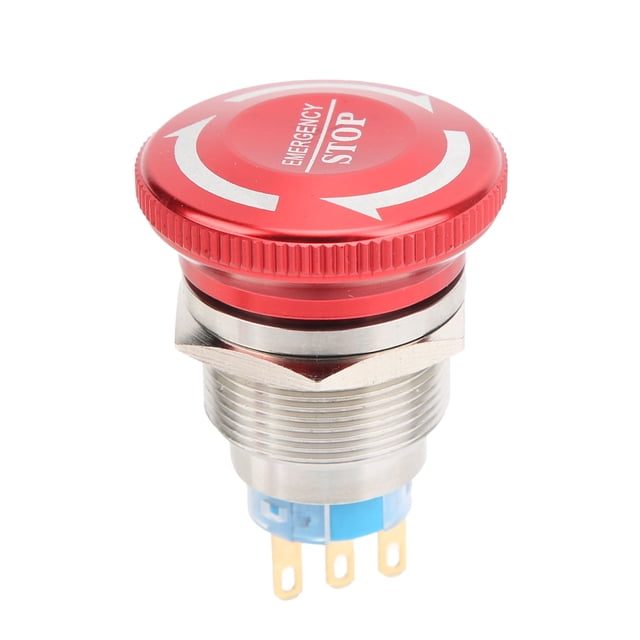 Self Lock Push Button Switch,22mm Waterproof Emergency Stop Emergency Push Button Switch Emergency Stop Push Button Switch Exceptional Reliability