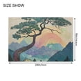 thumbnail image 4 of Yayeee Bath Rug for Bathroom Floor Non Slip Rectangle Fluffy Soft Absorbent Mat, 16"x24", Pine Tree Rainbow, 4 of 7