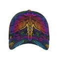 thumbnail image 2 of Fotbe Indian Mandalas Dragonfly Baseball Cap, Indian Mandalas Dragonfly Print Dad Hat,Outdoor Hat,Adjustable Sports Cap, Perfect For Activities, 2 of 9