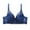 Blue, variant on 2 Packs Womens Bras Lace Gathered Straps Breast Cup Underwear