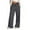 Dark Gray&01, variant on Babysbule Women High Waist Casual Wide Leg Long Pants Women's Color High Waisted Versatile Straight Slender Loose Leg Pants