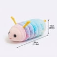 thumbnail image 2 of Caterpillar Plush Toy, Tie-dye Yellow, 1 Piece, Soft Cuddly Toy for Kids Snuggle Play Decor, 2 of 6
