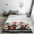 thumbnail image 5 of Sikiie Starfishes Shells Ultra-Soft Micro flannel Blanket Luxury All Seasons Warm Blanket for Bedding Sofa and Travel (4 sizes)-40"x30", 5 of 7