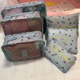 thumbnail image 4 of Bolsa de almacenamiento y acabado de equipaje Bolsa de viaje de 6 piezas Bolsa de almacenamiento de 6 piezas de tela Oxford Bolsa de almacenamiento de ropa interior, 4 of 6