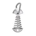 thumbnail image 1 of 10pcs Deck Plank Board Tent Stakes Fishbone Deck Anchor Pegs With Spring Buckle For Outdoor Camping Hiking, 1 of 2