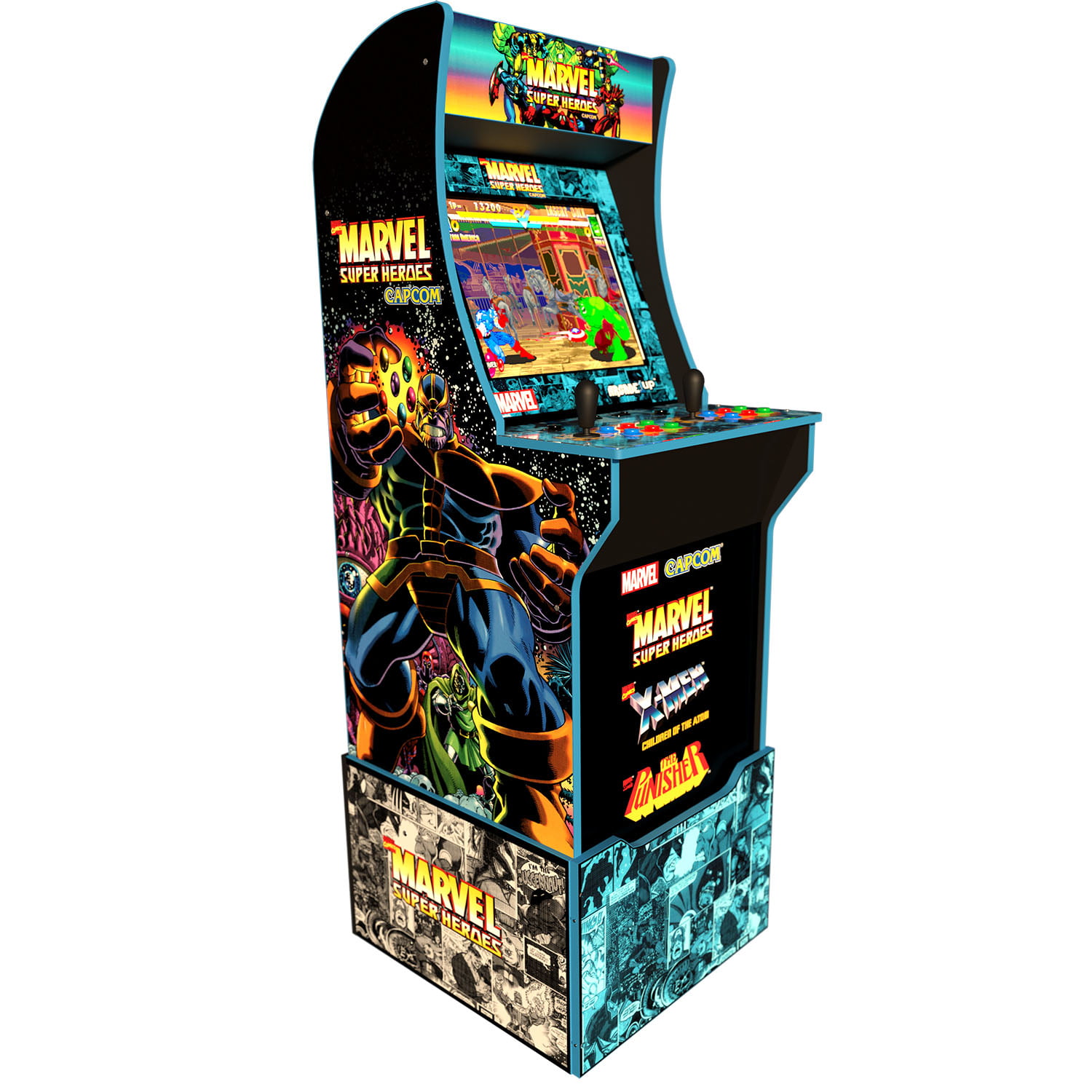 Arcade1up Rampage Marvel Super Heroes Burger Time TMNT 3 Translucent Bat Tops 