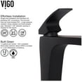 thumbnail image 6 of VIGO Blackstonian Single Handle Single-Hole Bathroom Vessel Faucet in Matte Black, 6 of 8