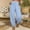 Blue, variant on Hauaitttt Womens Casual Solid Color Loose Pockets Elastic Waist Pants Long Trousers Dress Pant Women Loose Fit Pants for Women Business Casual Womens Casual Pants High Waist Women Line Pants Teacher