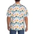 thumbnail image 3 of Lsque Easter eggs Print Men's Cuban Collar Short Sleeve Shirt Summer Beachwear Casual Button Down Fashionable Vacation Leisure Shirt-Medium, 3 of 5