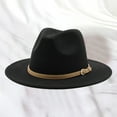 thumbnail image 1 of Chapeau de Cowboy Western pour Femmes Classique Ceinture à Boucle Rétro Grand Bord, 1 of 3
