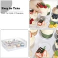 thumbnail image 3 of 2 Tier Cupcake Carrier, Each Tier Holds 12 Cupcakes, 2 in 1 Stackable Cupcake Container and Cake Keeper with Lid, Clear Plastic Box Holding 24 Pastries for Birthday Party Bakery Supplies, 3 of 9