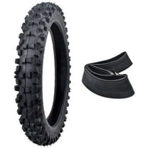 Front 60/100-14 2.50-14 Tire and Inner Tube for 110cc 125cc CRF70 XR70 CRF110 KLX110 TTR90 PW80 RM60 RM65 TaoTao DB14 SSR Apollo Coolster Dirt Pit Bike Motorcycle Heavy Duty Off Road Motocross
