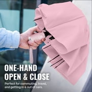 Repel Windproof Travel Umbrella, Auto Open Close Folding Umbrella Wind Tested to 100MPH