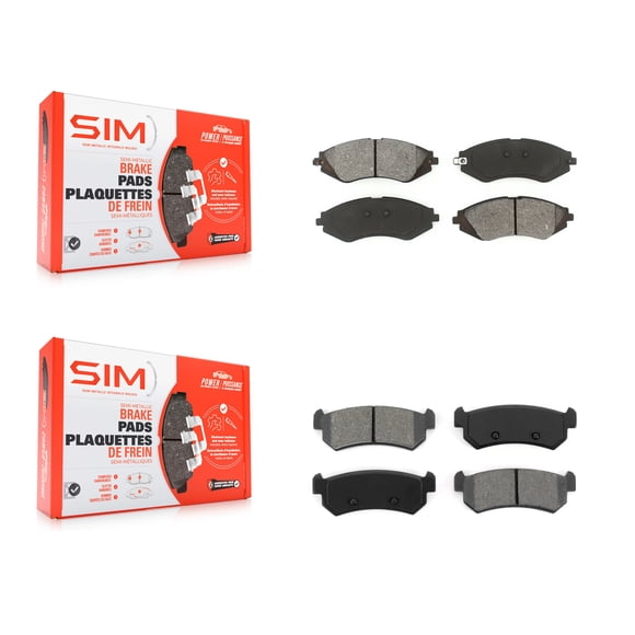 SIM Front Rear Semi-Metallic Brake Pads Kit for Car Chevrolet Optra Suzuki Forenza Reno KSM-100021
