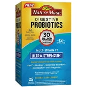 Nature Made Ultra Strength Probiotic Capsules, 25 ea (Pack of 6)