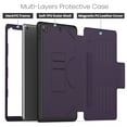 thumbnail image 2 of Business-Style Case for Apple iPad 9th/8th/7th Generation (2021/2020/2019) 10.2", PU Leather Protective Folio Heavy-Duty Case with Magnetic Stand /Pencil Holder /Auto Sleep Wake Function, Purple, 2 of 8