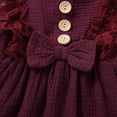 thumbnail image 3 of 3M-24M Infanr Baby Girls Bow Dress Toddler Kids Ruffle Lace Sleeveless Casual Party Dresses, 3 of 7