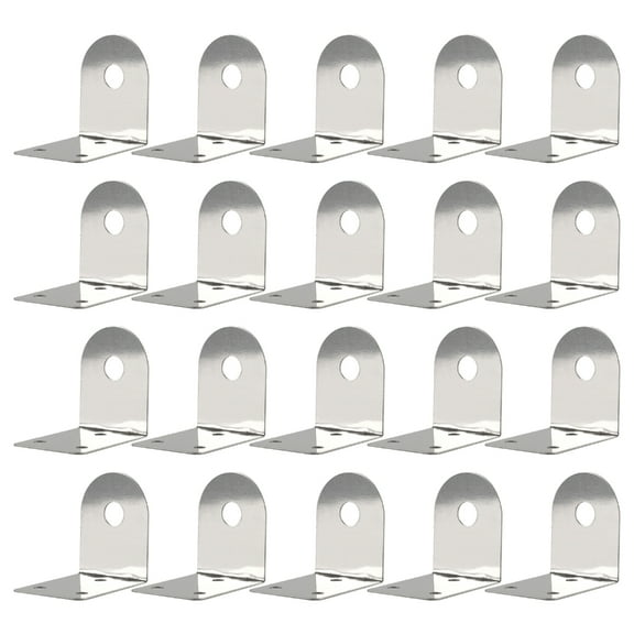 20Pcs Stainless Steel Faucet Bracket Hanging Plate Faucet Fixing Mount Bathroom Water Tap Bracket Easy to Install