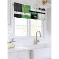 thumbnail image 3 of Valances for Windows Abstract Graffiti Rod Pocket Cafe Window Treatments Valance Curtains for Kitchen Bathroom Laundry Basement Windows 42"x18", 3 of 9