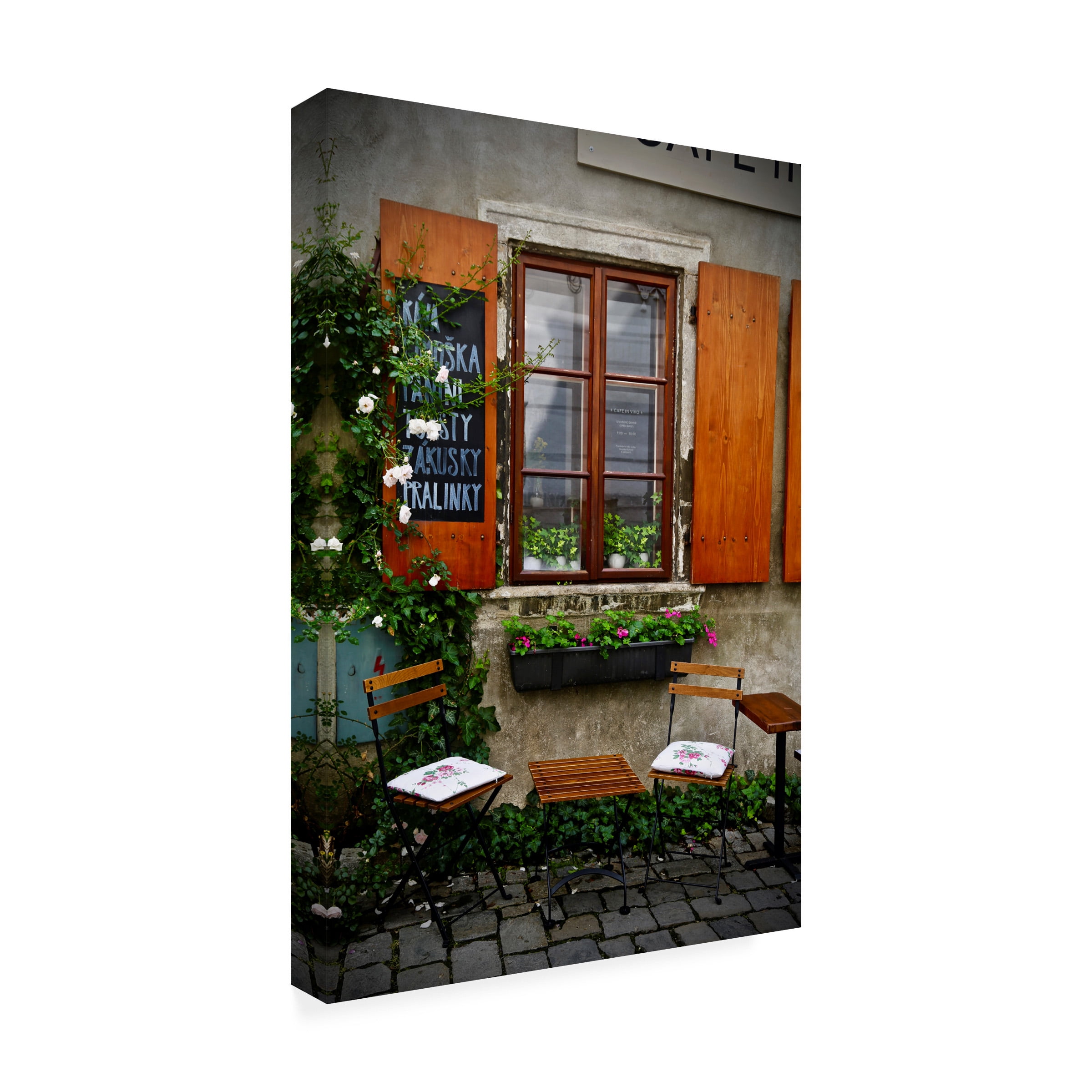 Susan Vizvary Photography 'Table for Two with Chairs' Canvas Art