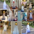 thumbnail image 4 of Elsa Robe de Princesse pour Filles Halloween Carnaval Fête Cosplay Déguisement Violet, 4 of 8