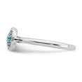 thumbnail image 3 of Stackable Expressions Sterling Silver Rhodium-plated Blue Topaz Ring, 3 of 8