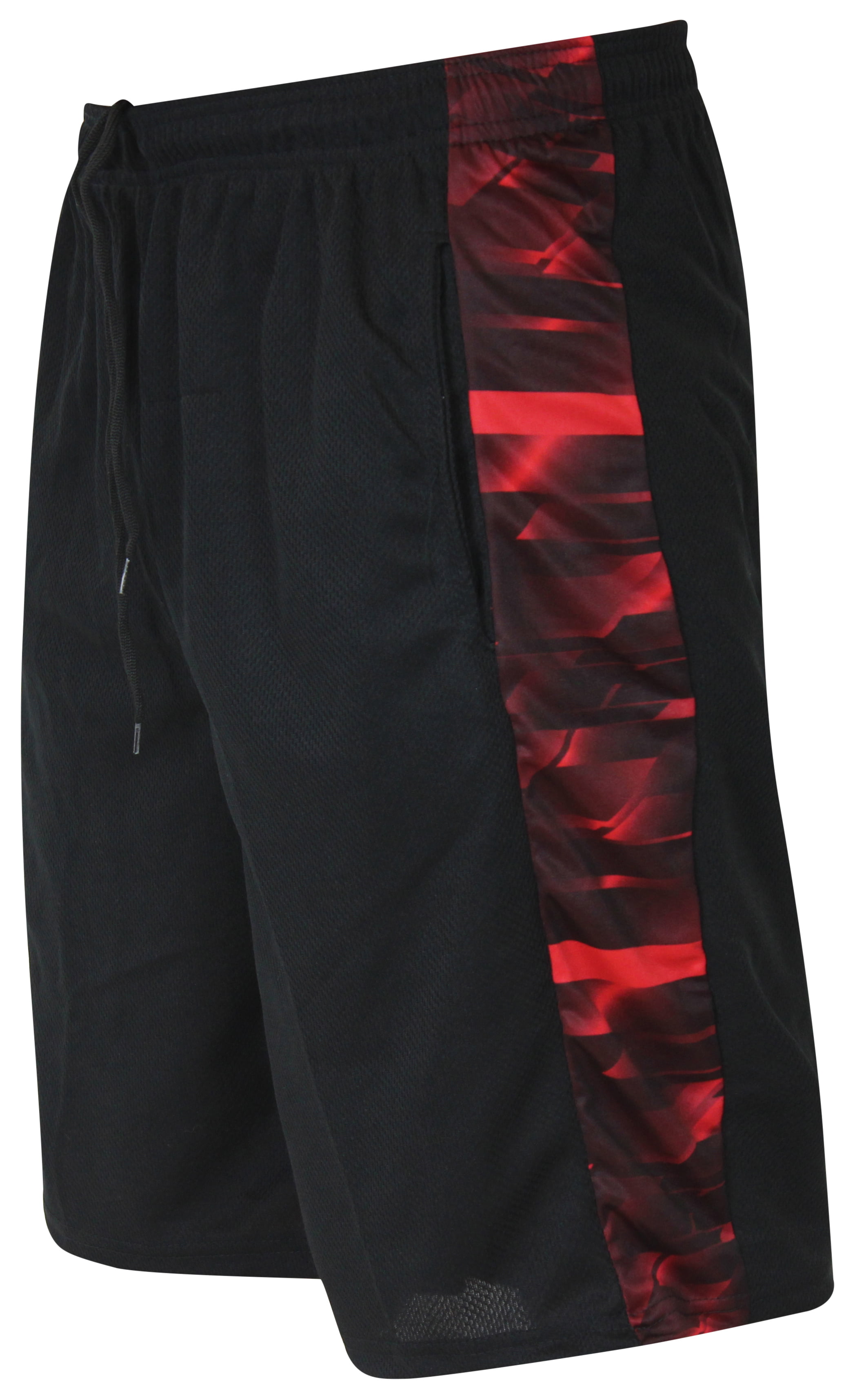 Real Essentials Boys 5-Pack Mesh Active Athletic Performance Basketball Shorts with Pockets 