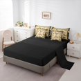 thumbnail image 5 of Castle Fairy Vintage Hunting Cabin Deer 7-Piece Twin Bedding for Teens,Rustic Hunting Dog Duck Bedding Comforter Set,Khaki Camo Green,Black Reversible, 5 of 7