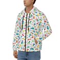 thumbnail image 3 of Goofa Transport1 Pattern Mens Full-zip Hoodie, Zip-up Pullover Hooded Sweatshirt, Kangaroo Pocket Hoodie Ideal for Daily Wear, Travel, and Home-3X-Large, 3 of 5
