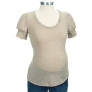 Maternity Twisted-Neckline Tee